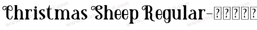 Christmas Sheep Regular字体转换